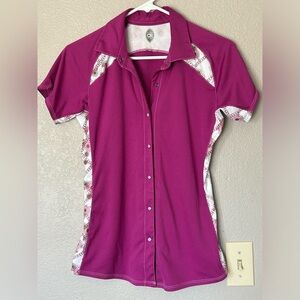 Club Ride Bike Cycling Jersey Button Down Polyester Shirt Breathable Athletic